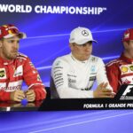 Vettel, Bottas and Raikkonen
