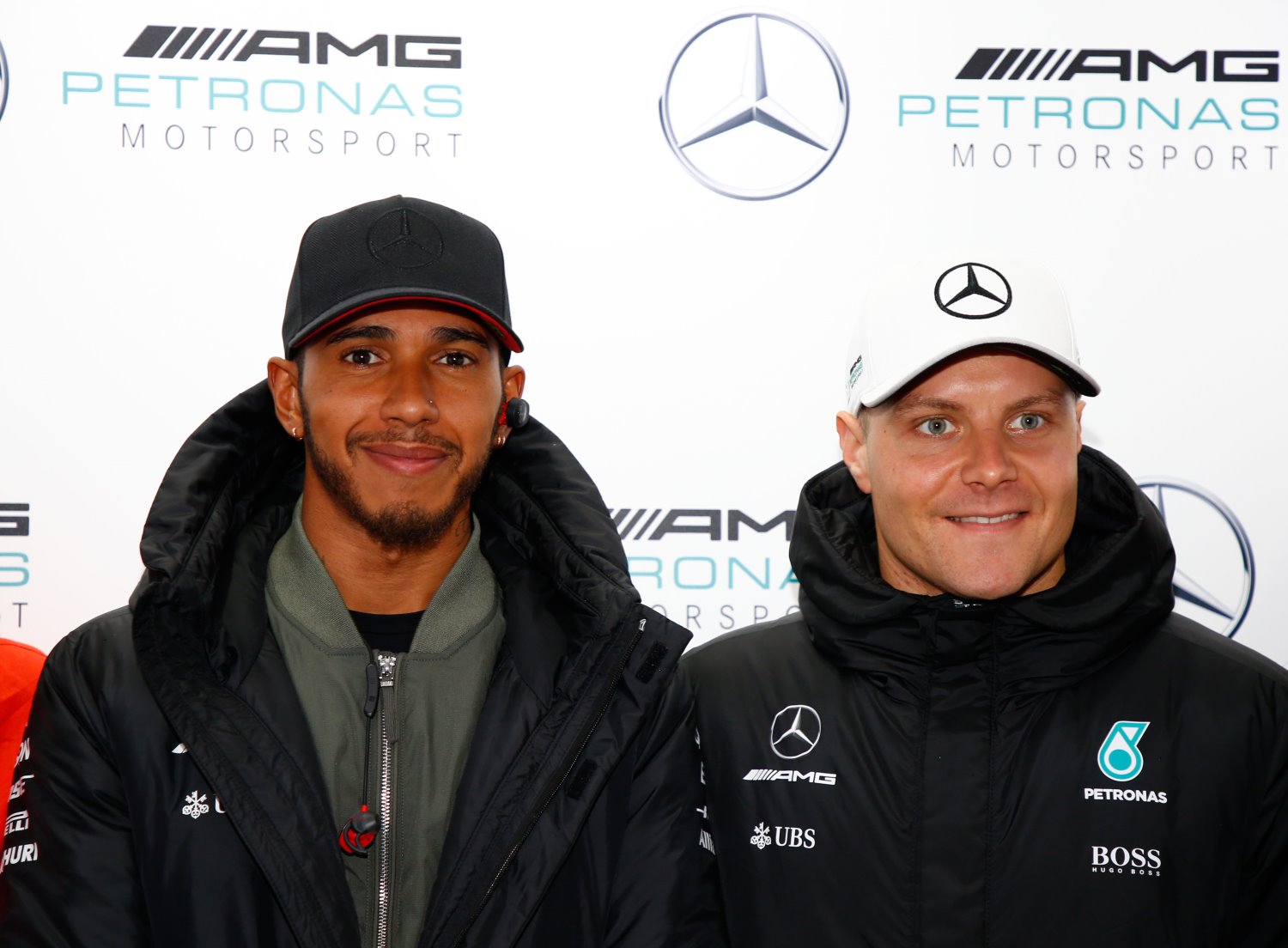 Hamilton and Bottas in China