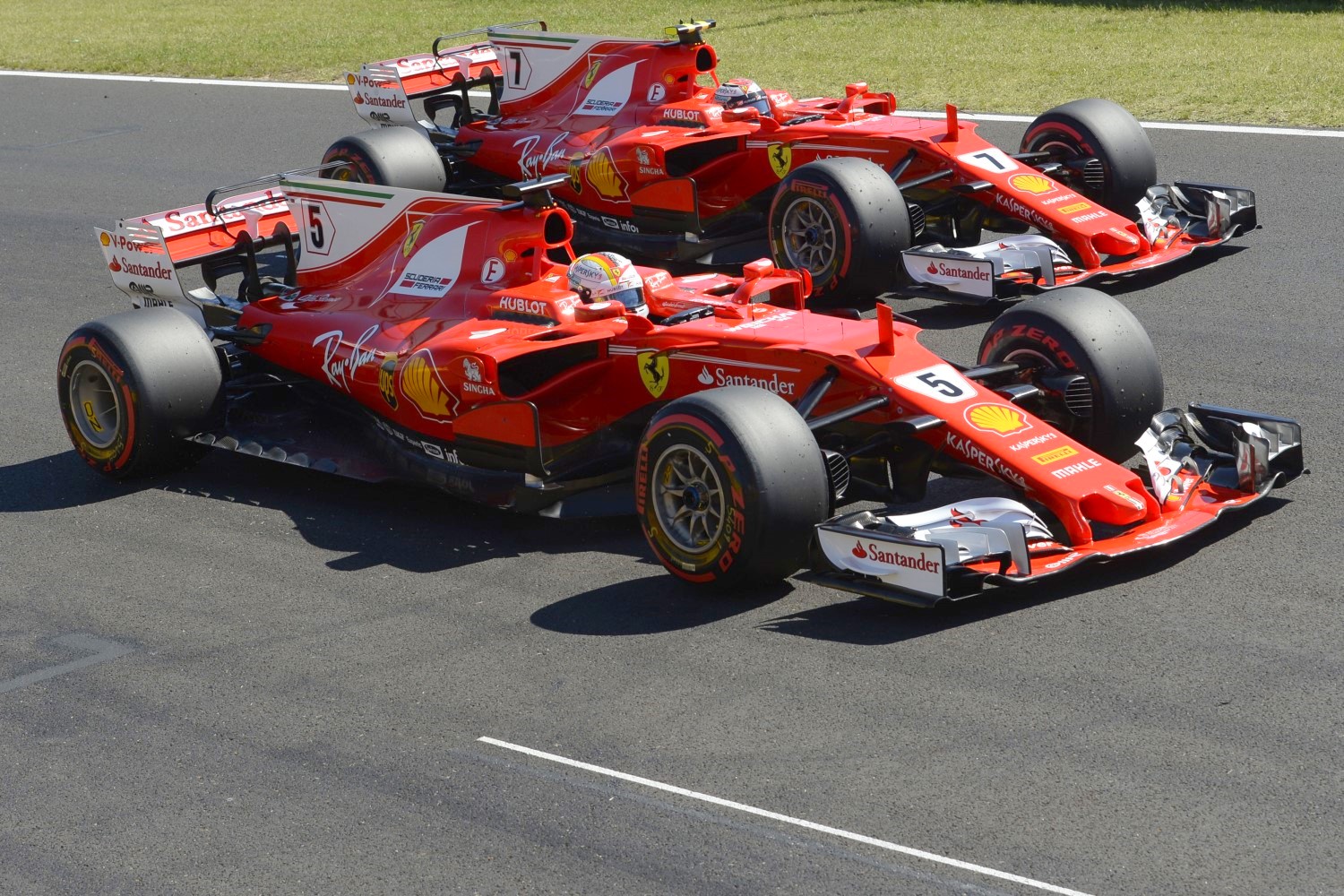 Vettel and Raikkonen 1-2