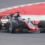 Romain Grosjean tests the 2017 Haas