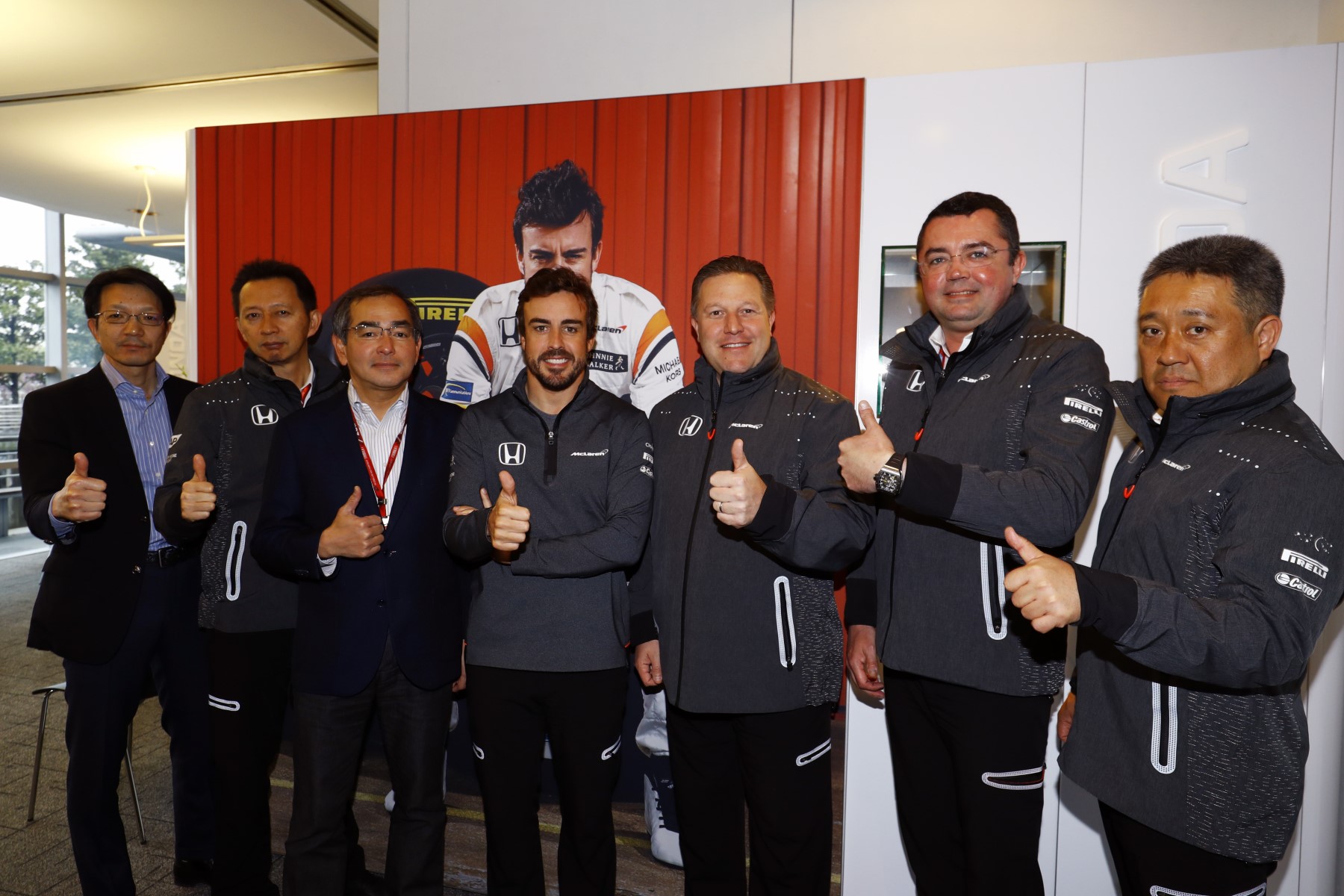 Alonso and the key Honda players who made the 500 deal happen