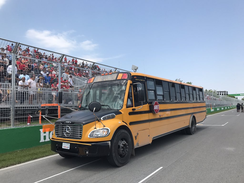 Hamilton likens his F1 ride next year to a school bus.