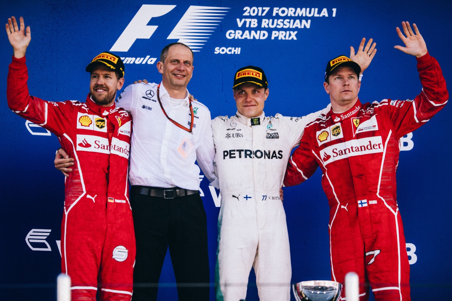 In Russia Hamilton wasn't even on the podium