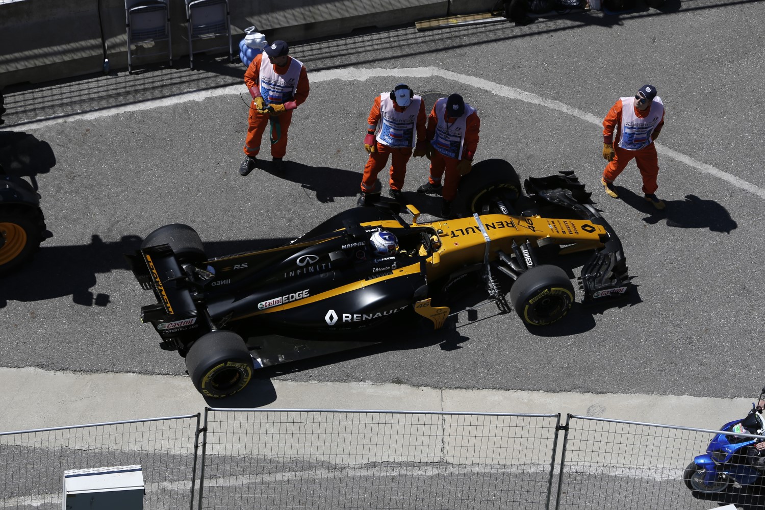 Sergey Sirotkin's check for the Russian practice won't be cashed until Spain now