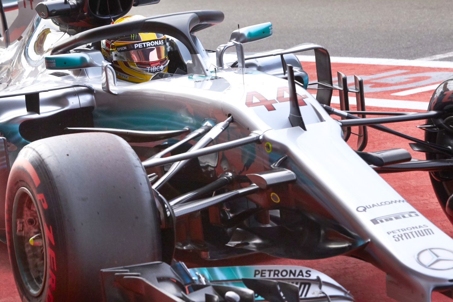 Hamilton tested the Halo again Friday at Spa, but did Mercedes lie to Ferrari?