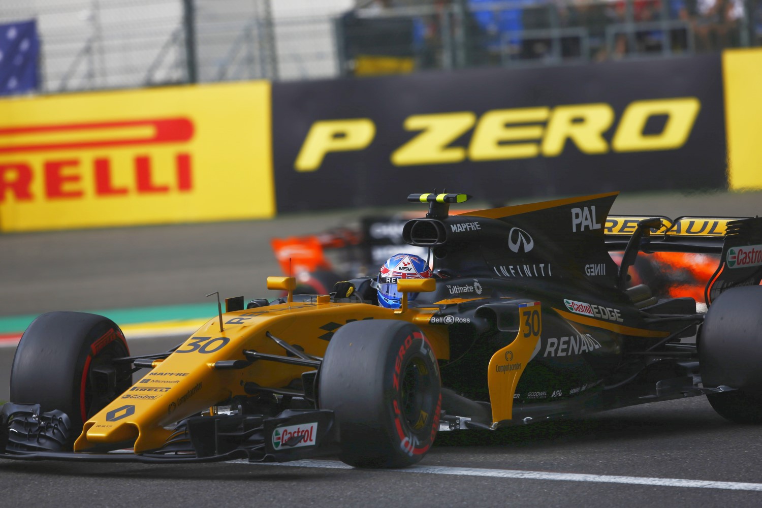 Palmer in the Renault at Spa - he was fast