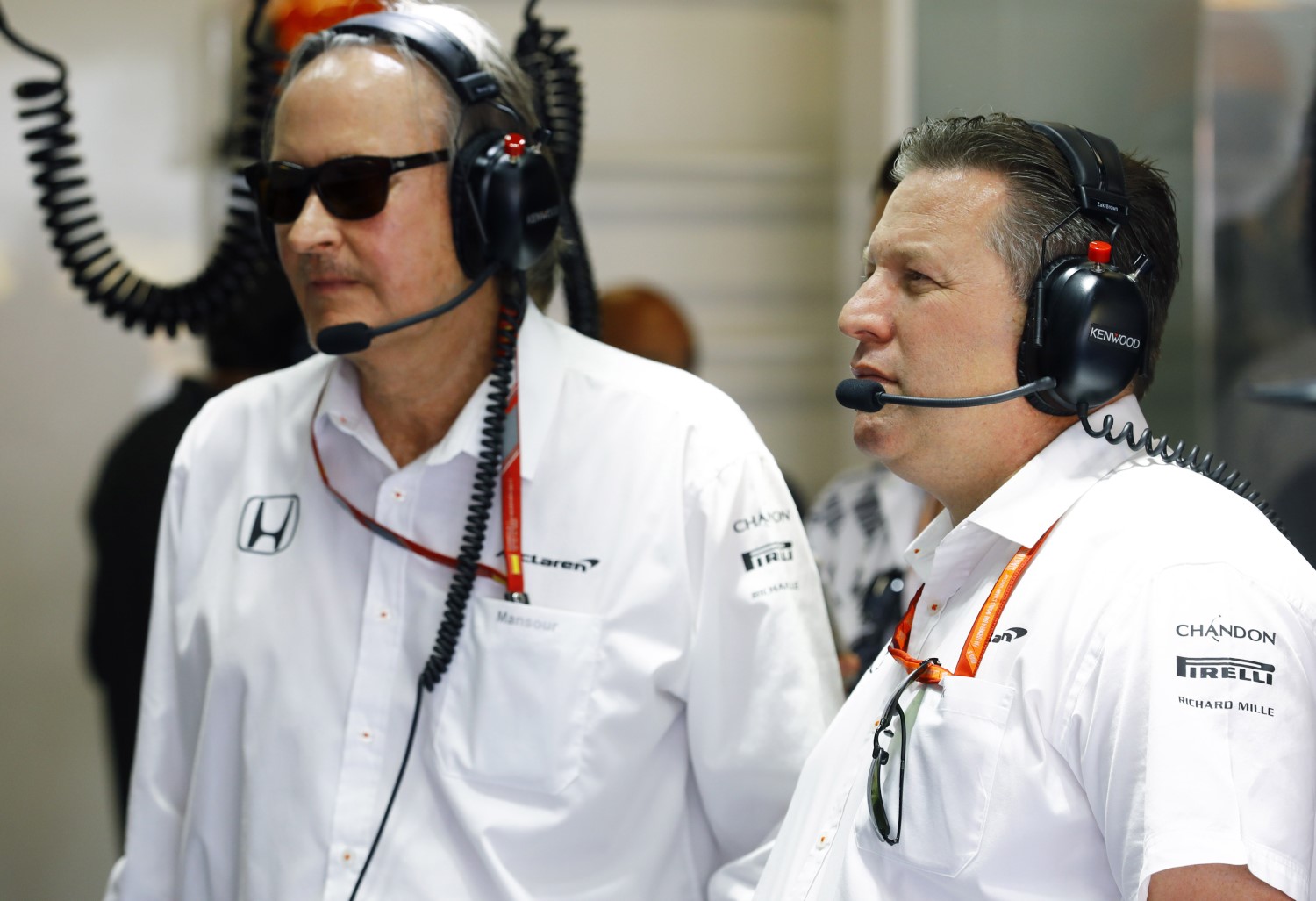 Zak Brown (R) thinks F1 in good hands
