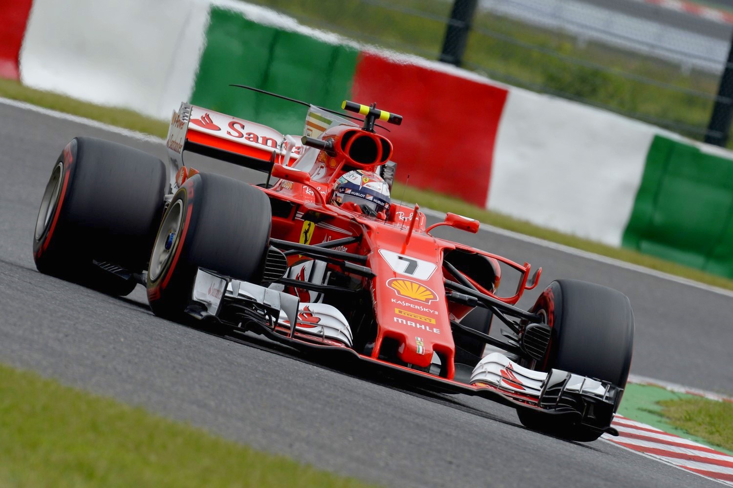 Kimi Raikkonen in the hapless Ferrari