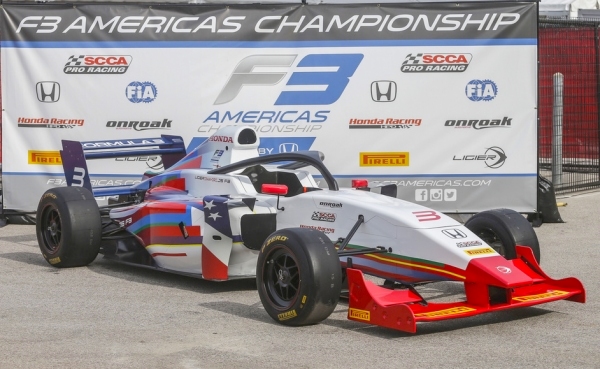 The first open wheel race car in the USA to have a Halo