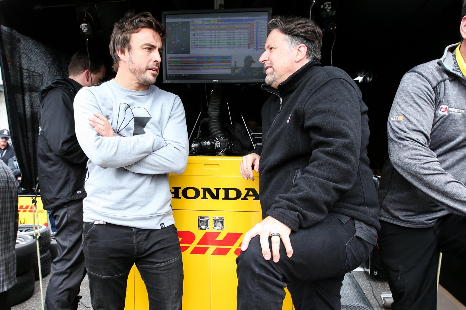 Alonso and Andretti at Barber last year