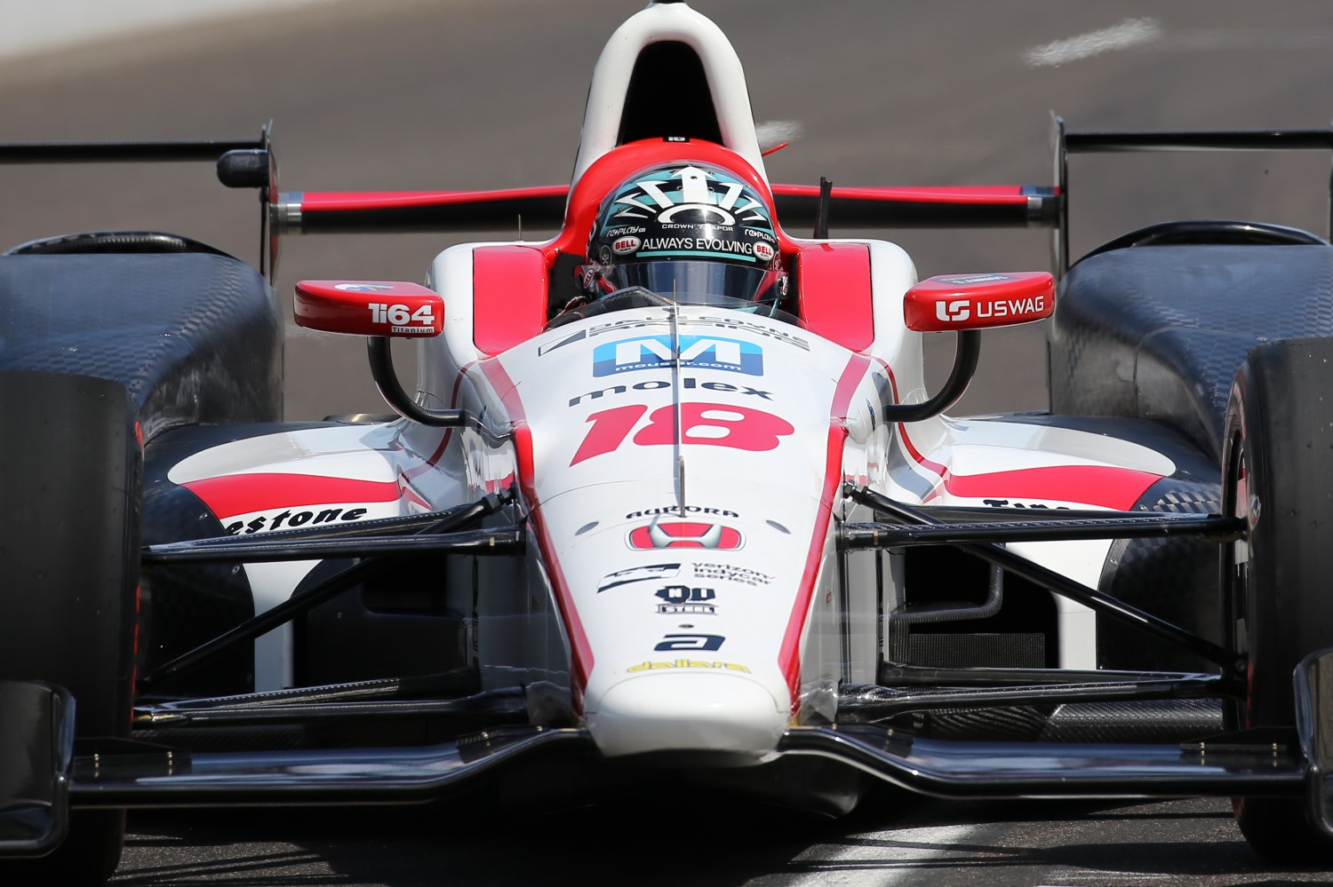 James Davison in the Dale Coyne Honda at Indy 500 this year.