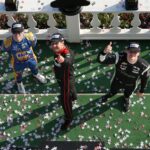 Rossi, Power and Newgarden on the podium