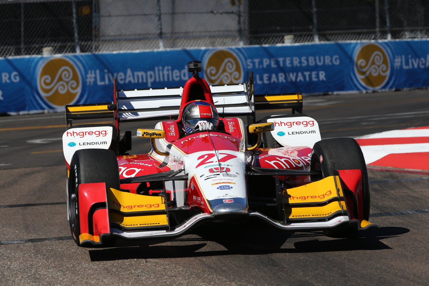 Marco Andretti with HHGregg livery at St. Pete this year
