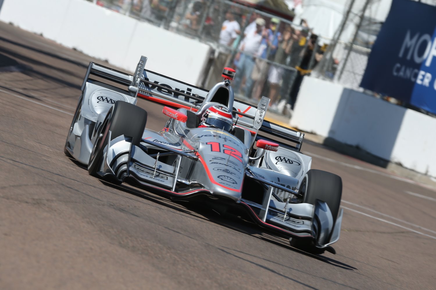 Will Power charges to pole