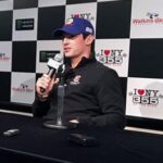 Talking to the media at The Glen
