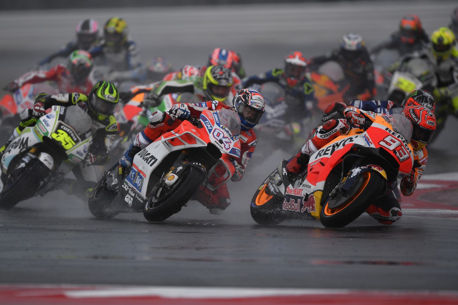 Marquez leads at the start