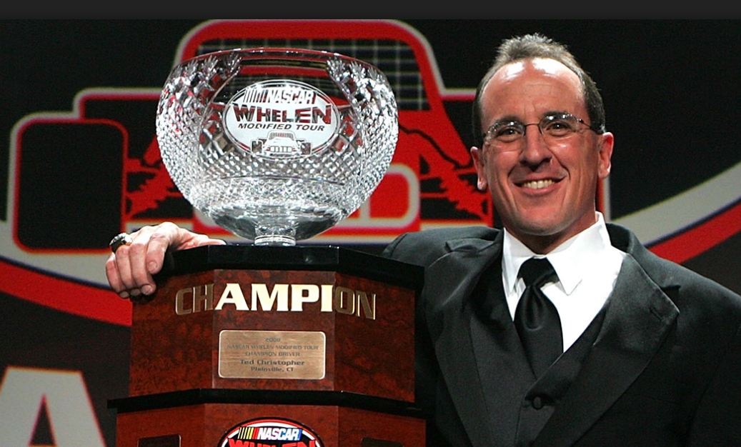 Ted Christopher winning the NASCAR Whelen title in 2008
