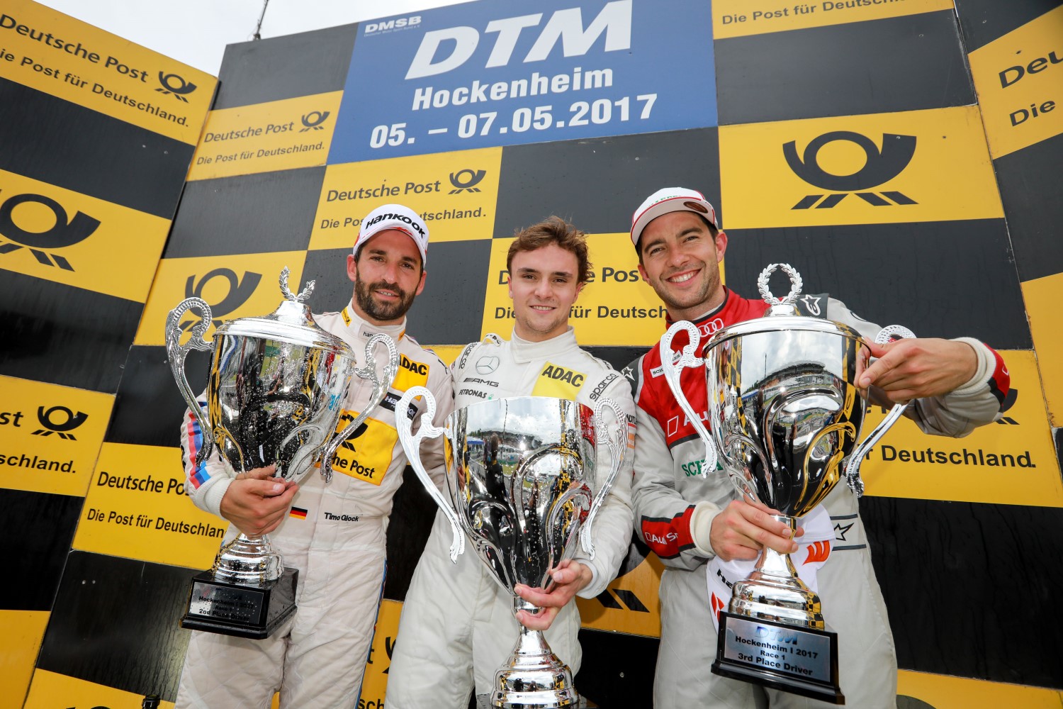 From left, Glock, Auer and Rockenfeller