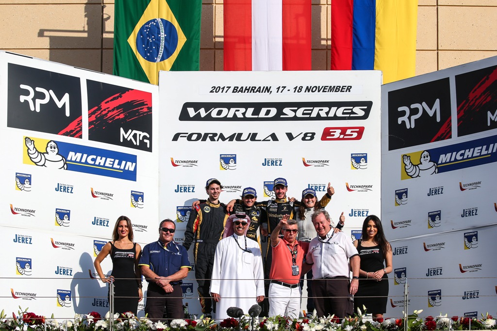 Fittipaldi, Binder and Calderon on final podium of year