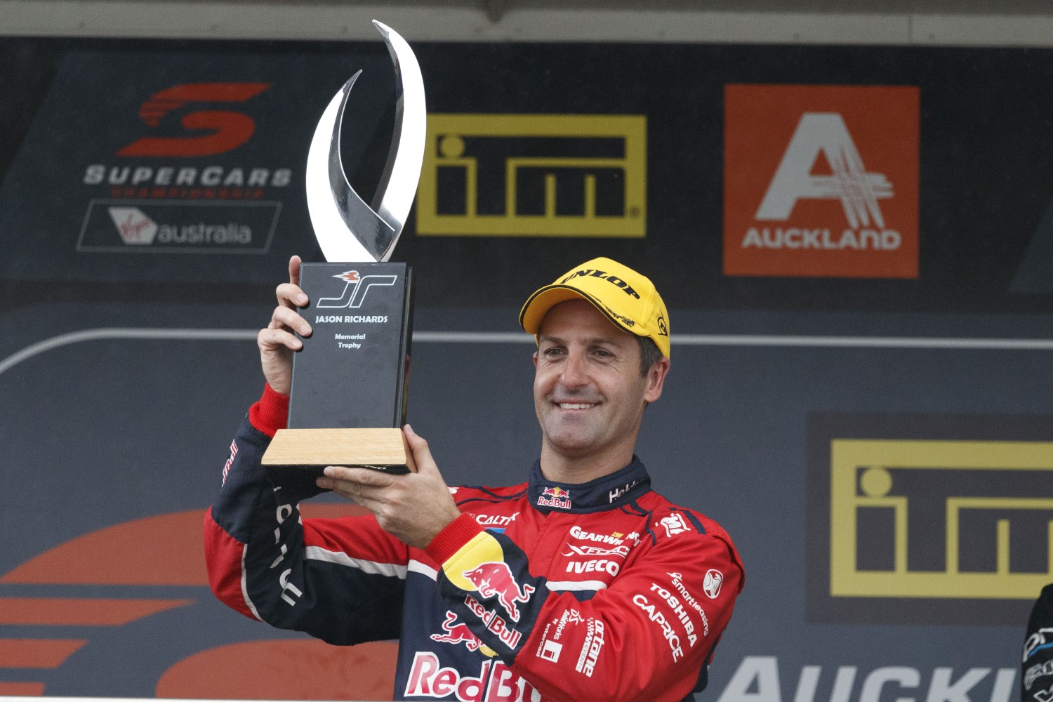 Whincup collects the trophy