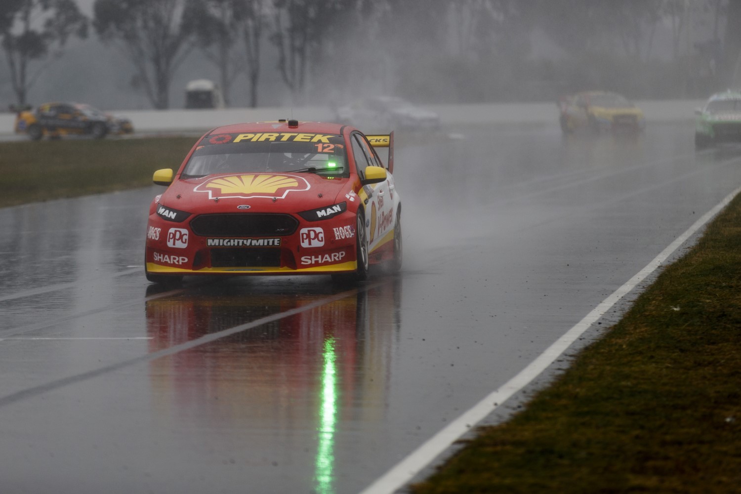 Coulthard in the rain