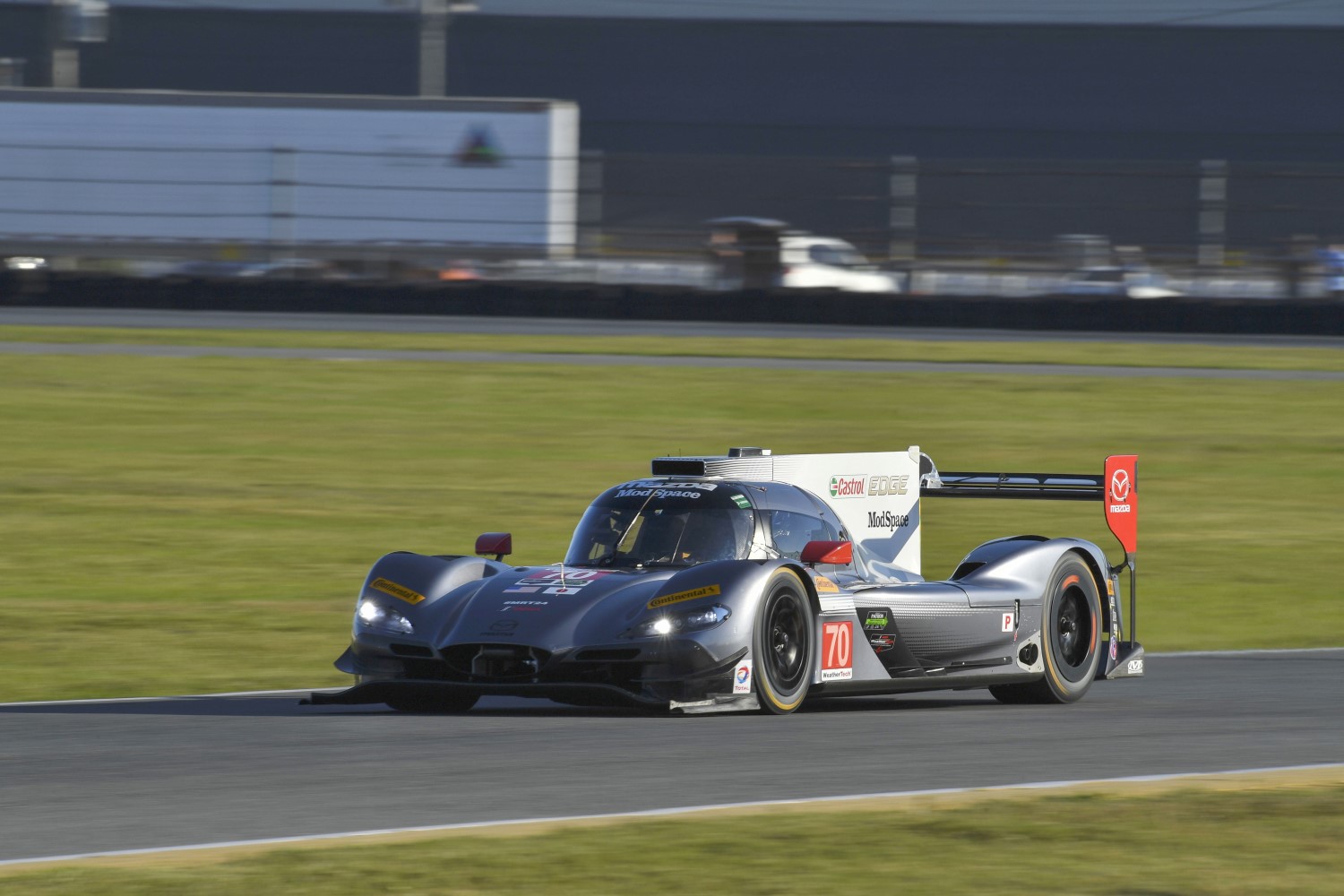 No. 70 Mazda testing at Daytona in January