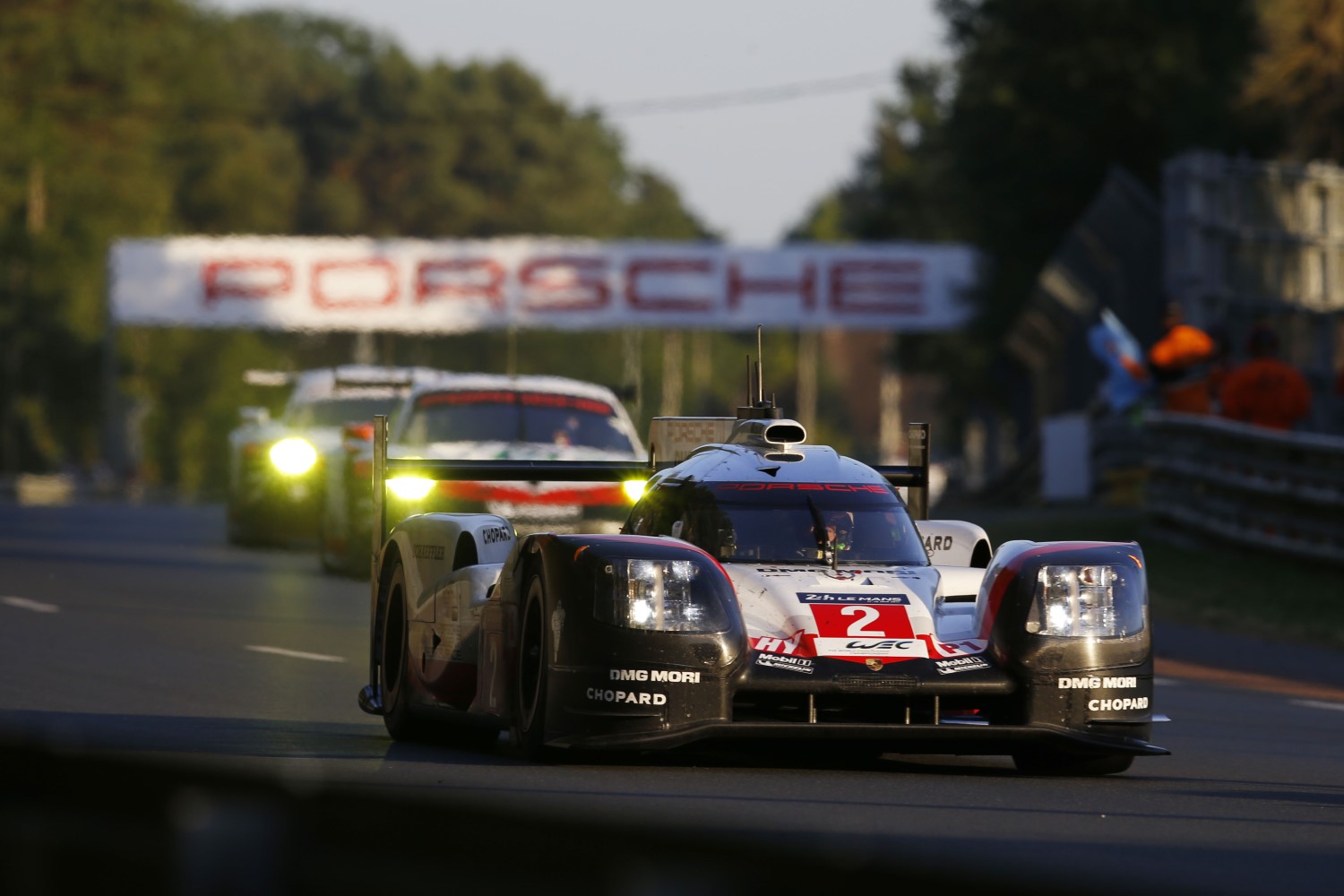 The winning #2 Porsche at LeMans gets more downforce for Nurburgring