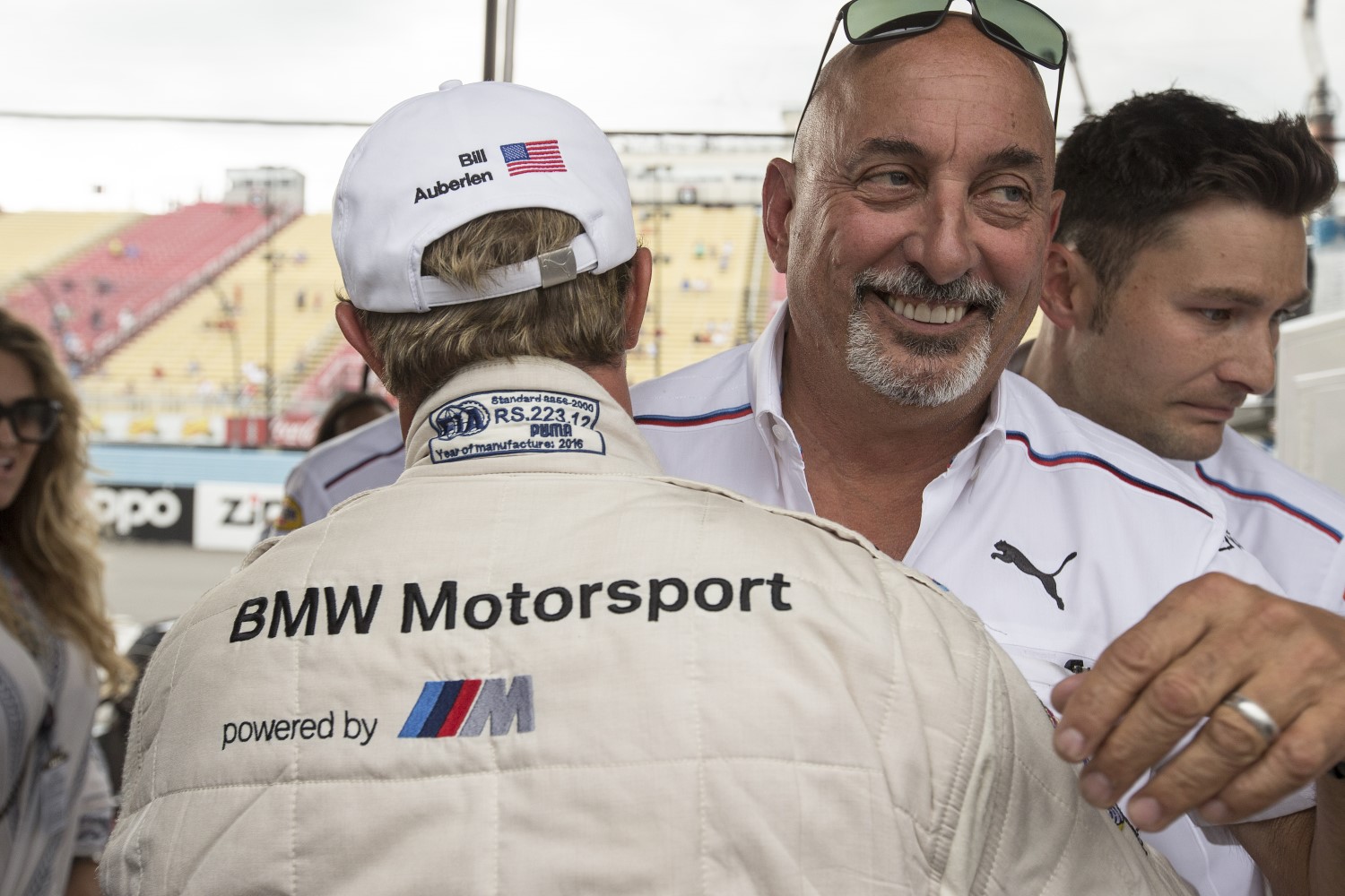 A happy Bobby Rahal after his BMW won at The Glen