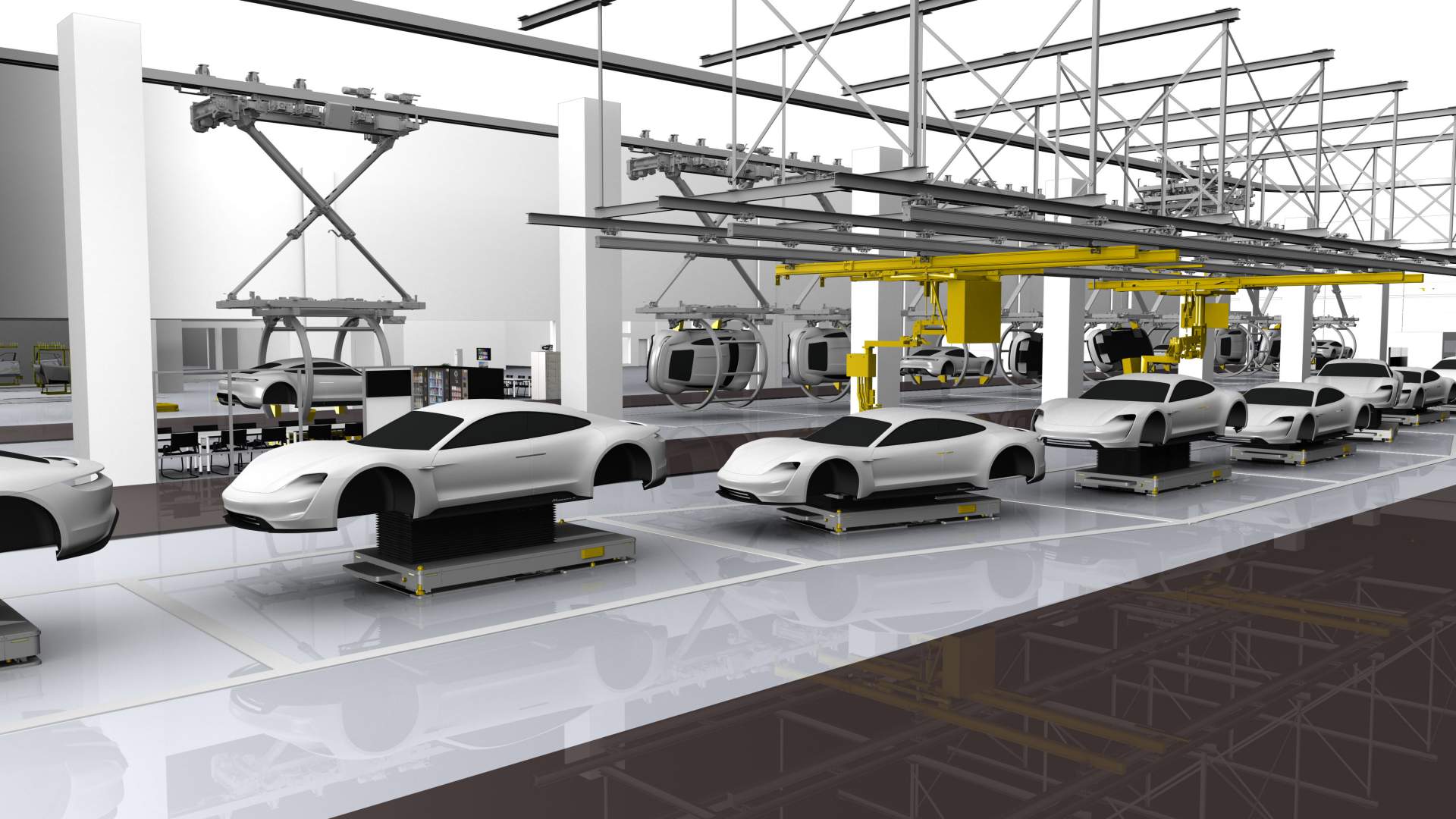 Rendering of Production Line