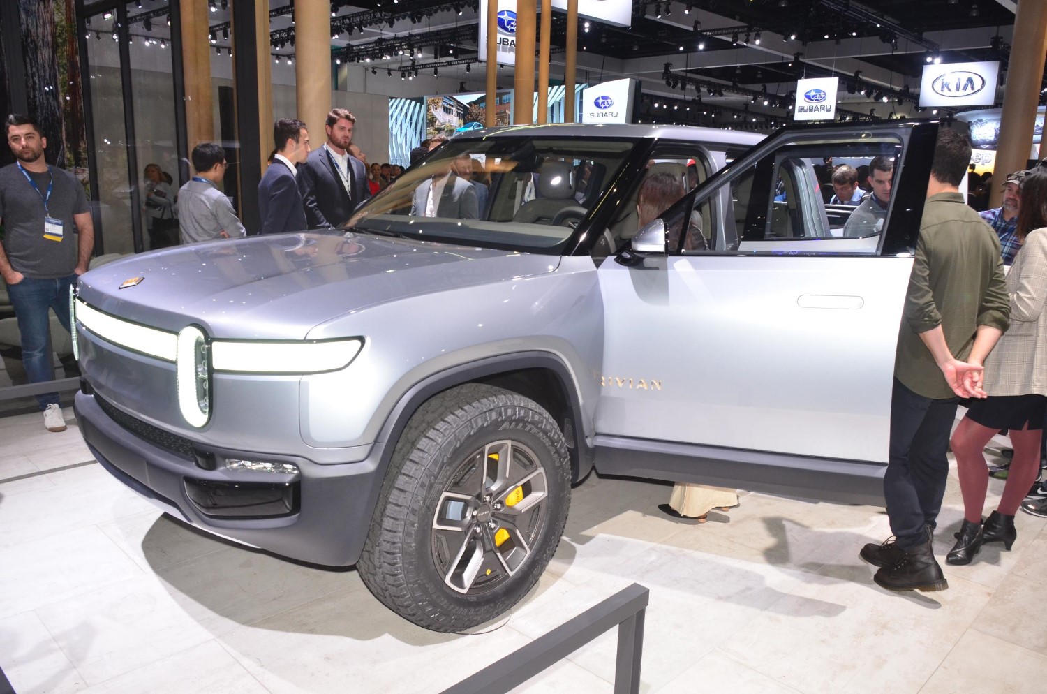 Rivian all-electric pickup with 400+ miles of range