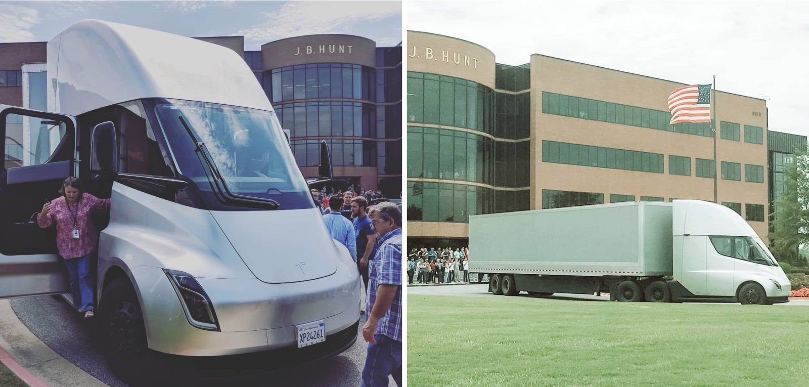 Tesla Semi at JB Hunt headquarters