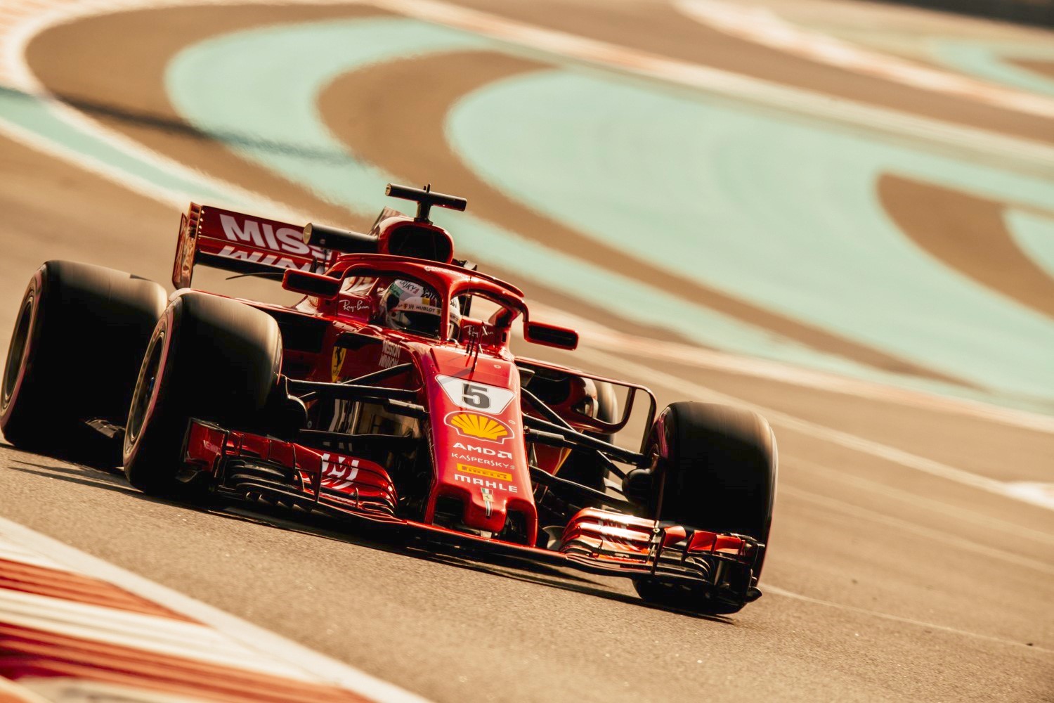 Vettel testing on Tuesday
