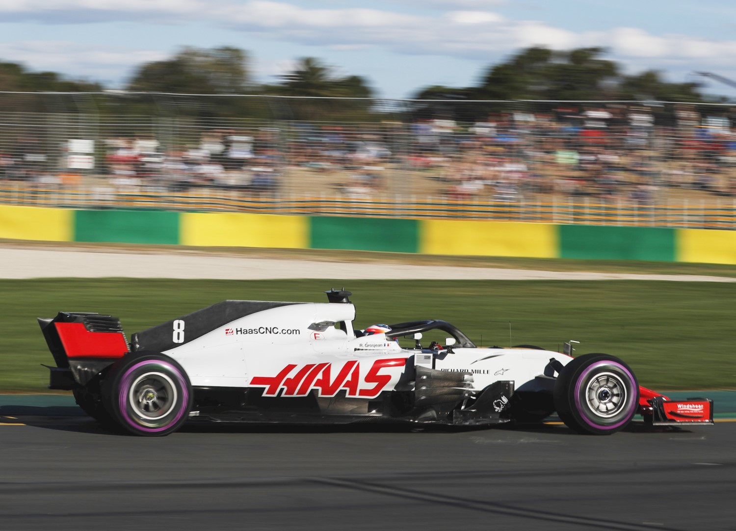 Grosjean in the anti-American Haas