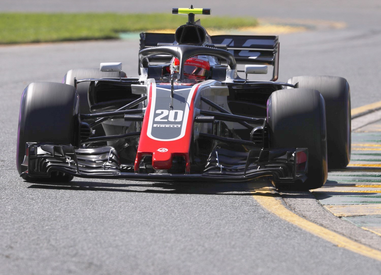 Magnussen in the Haas-Ferrari close is faster than the hapless McLaren team