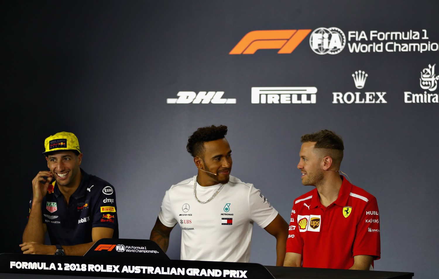 Ricciardo, Hamilton and Vettel - the three best drivers in F1 today