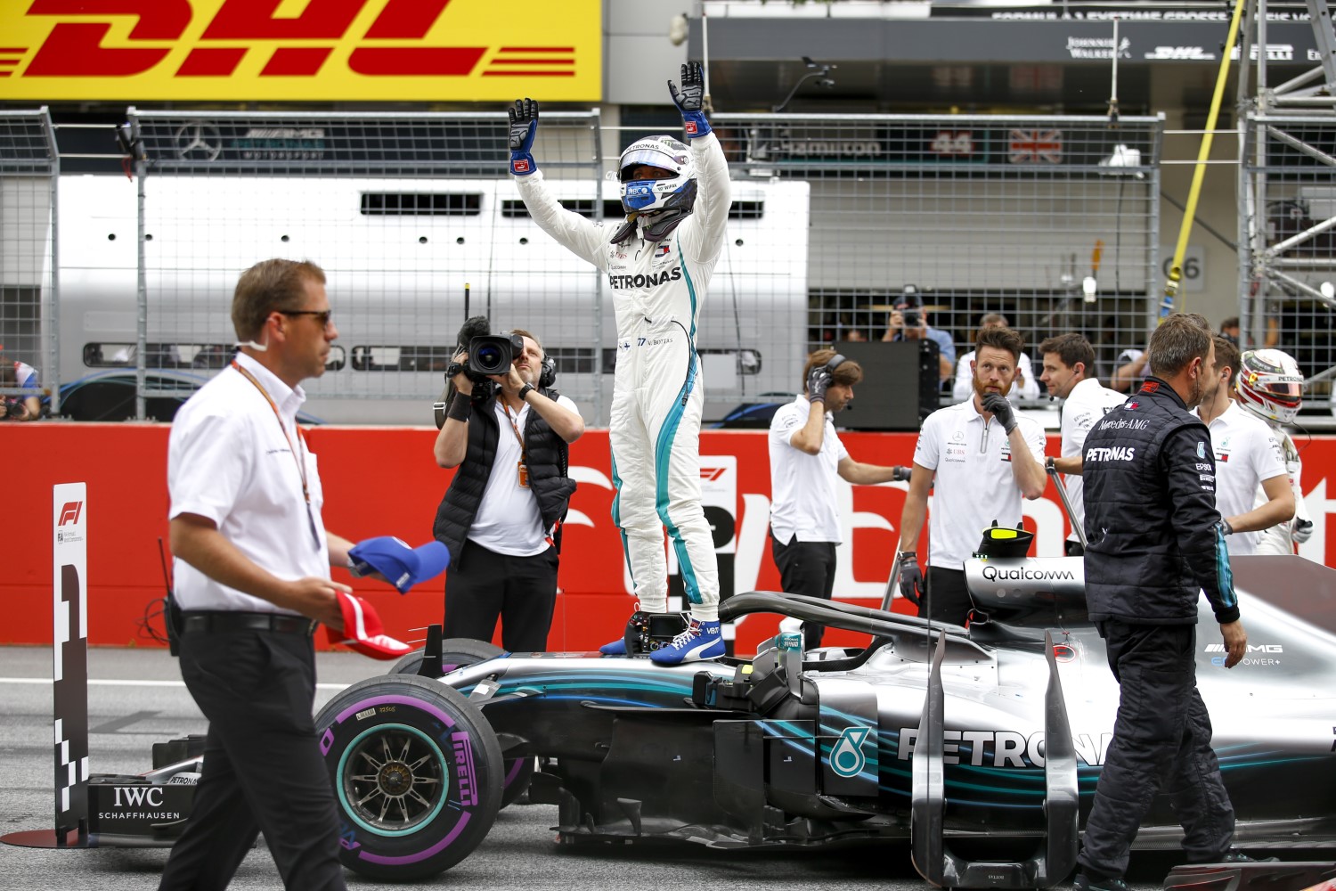 Bottas won pole in Austria