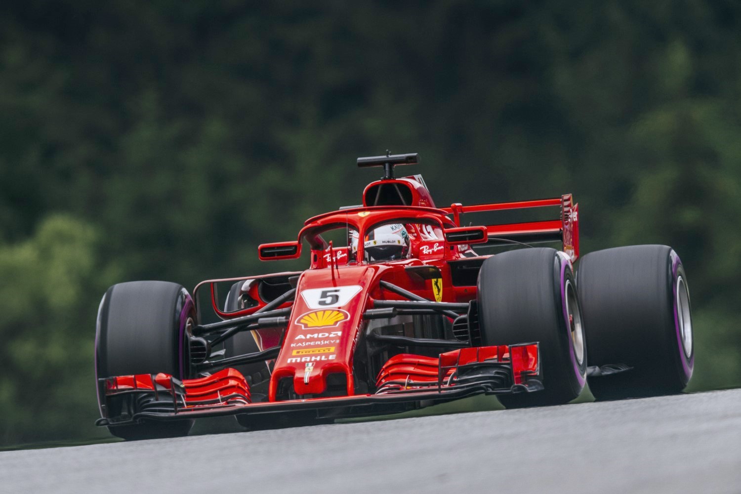 Vettel was not going to risk blistering his tires