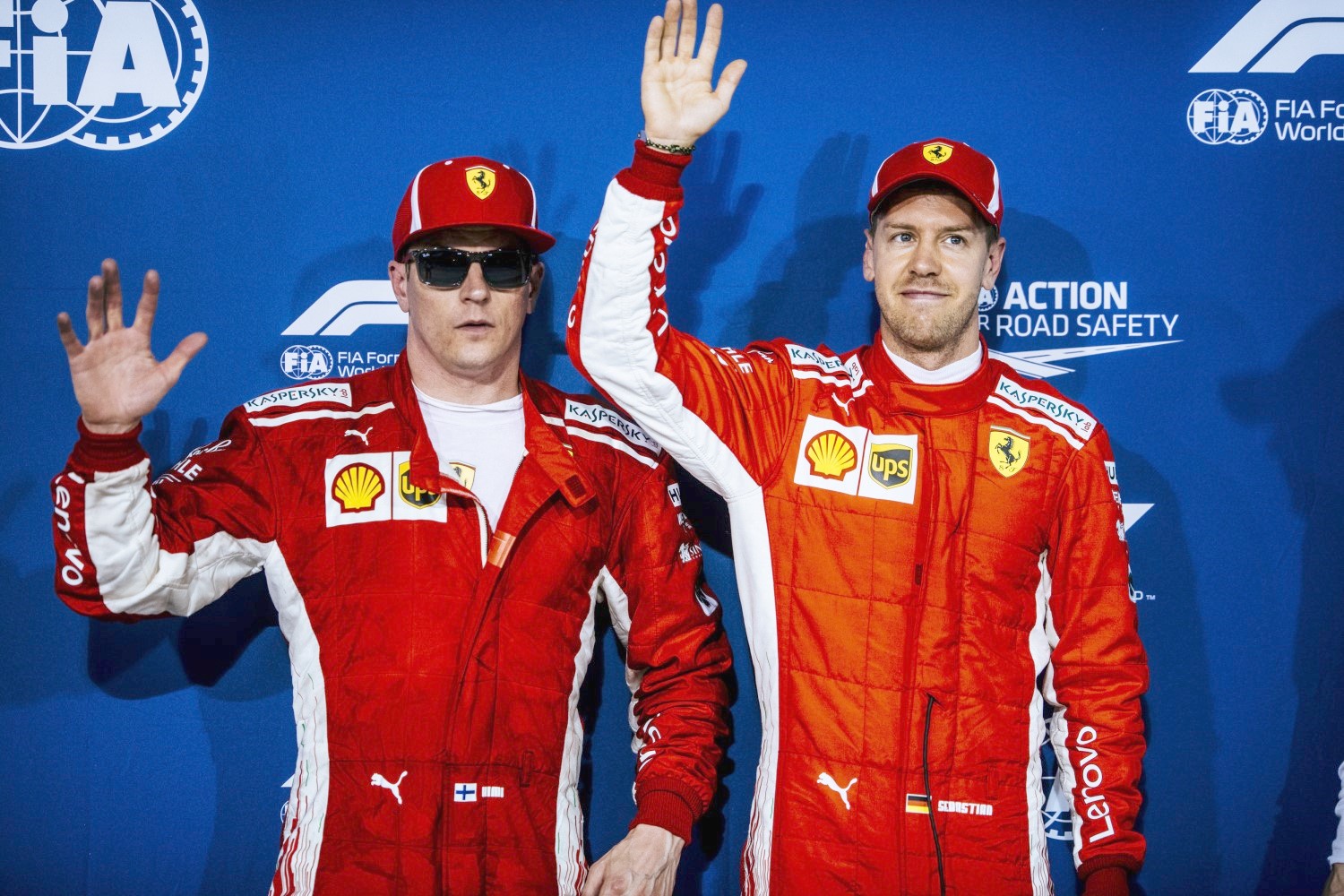 Raikkonen and Vettel