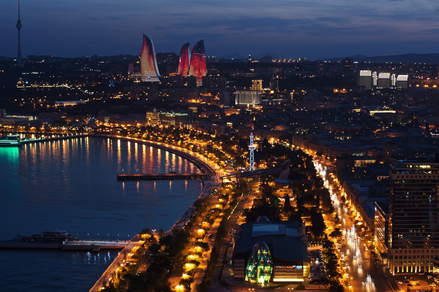 Baku at night