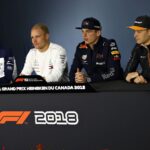 (L to R): Lance Stroll (CDN) Williams, Valtteri Bottas (FIN) Mercedes-AMG F1, Max Verstappen (NED) Red Bull Racing and Stoffel Vandoorne (BEL) McLaren