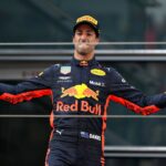 An ecstatic Daniel Ricciardo