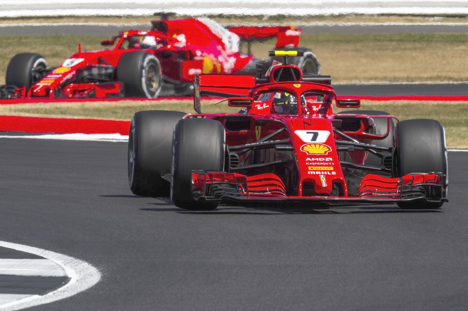 Raikkonen and Vettel