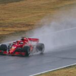 Vettel in the morning rain. Qualifying was dry throughout