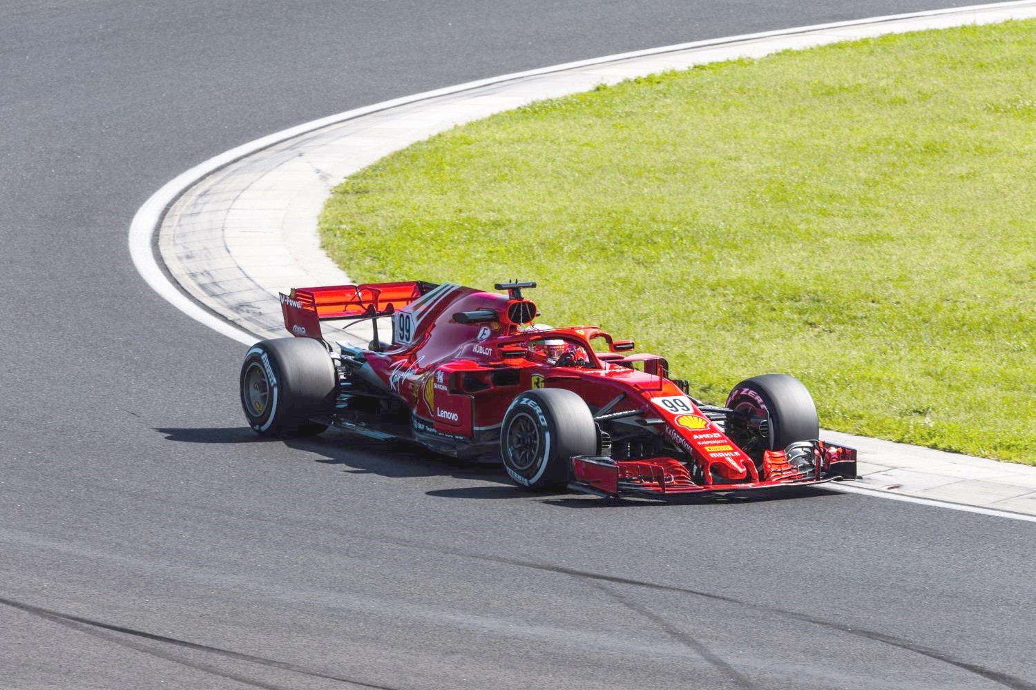 Giovanazzi testing in Hungary for Ferrari