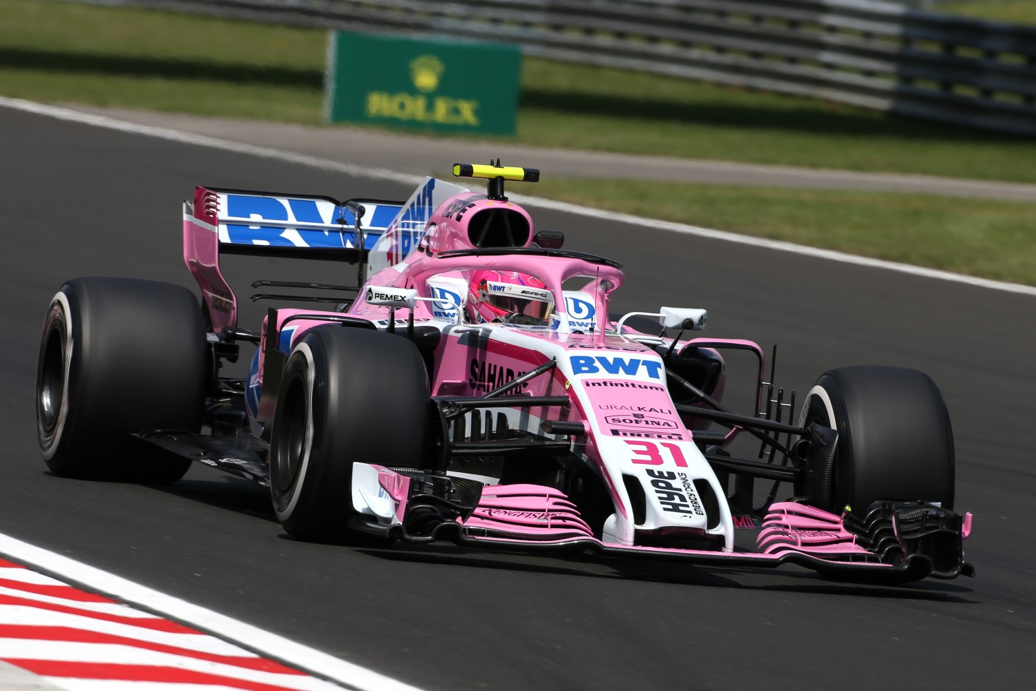 Esteban Ocon in Hungary