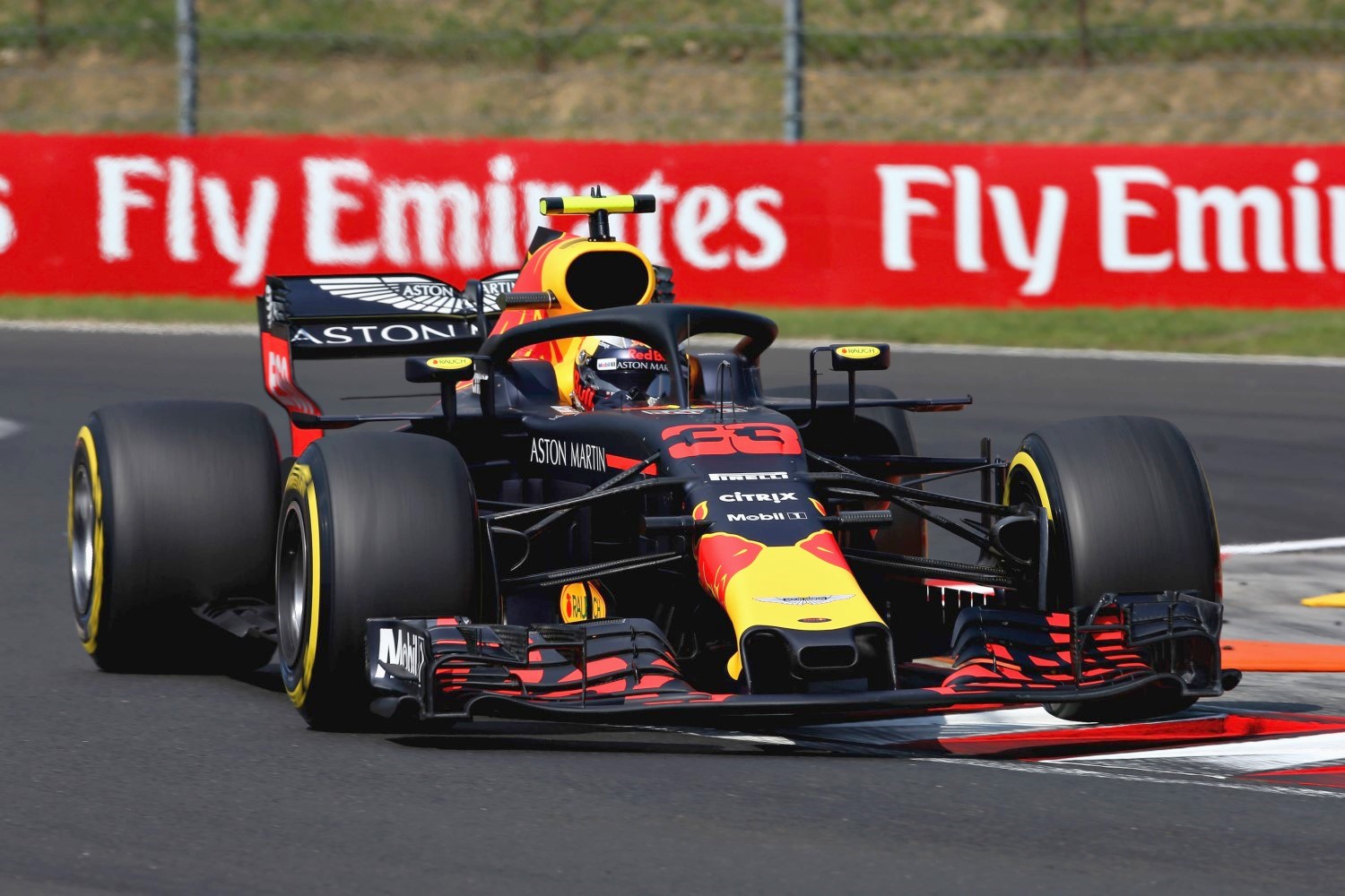 Max Verstappen lost power in his Renault in Hungary