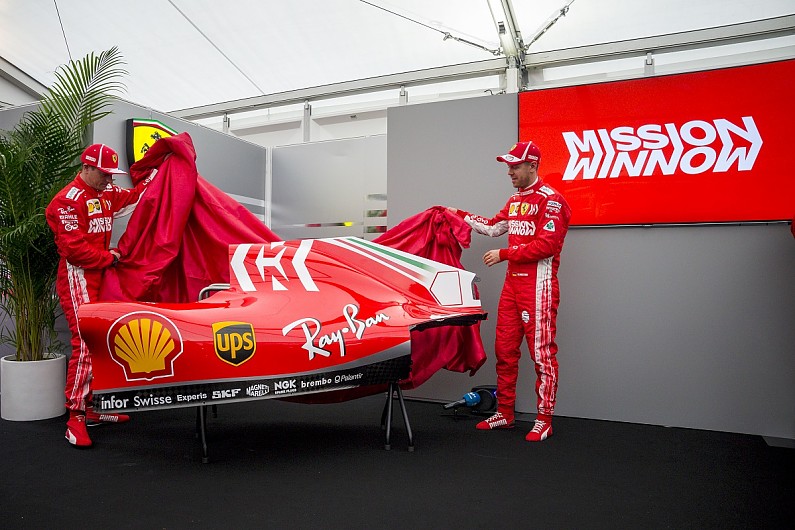 Vettel and Raikkonen unveil the new look