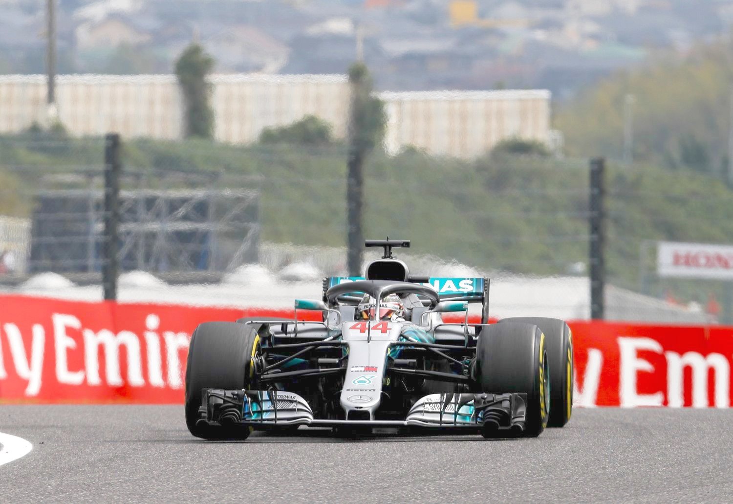 Hamilton flies in his Aldo Costa wondermobile