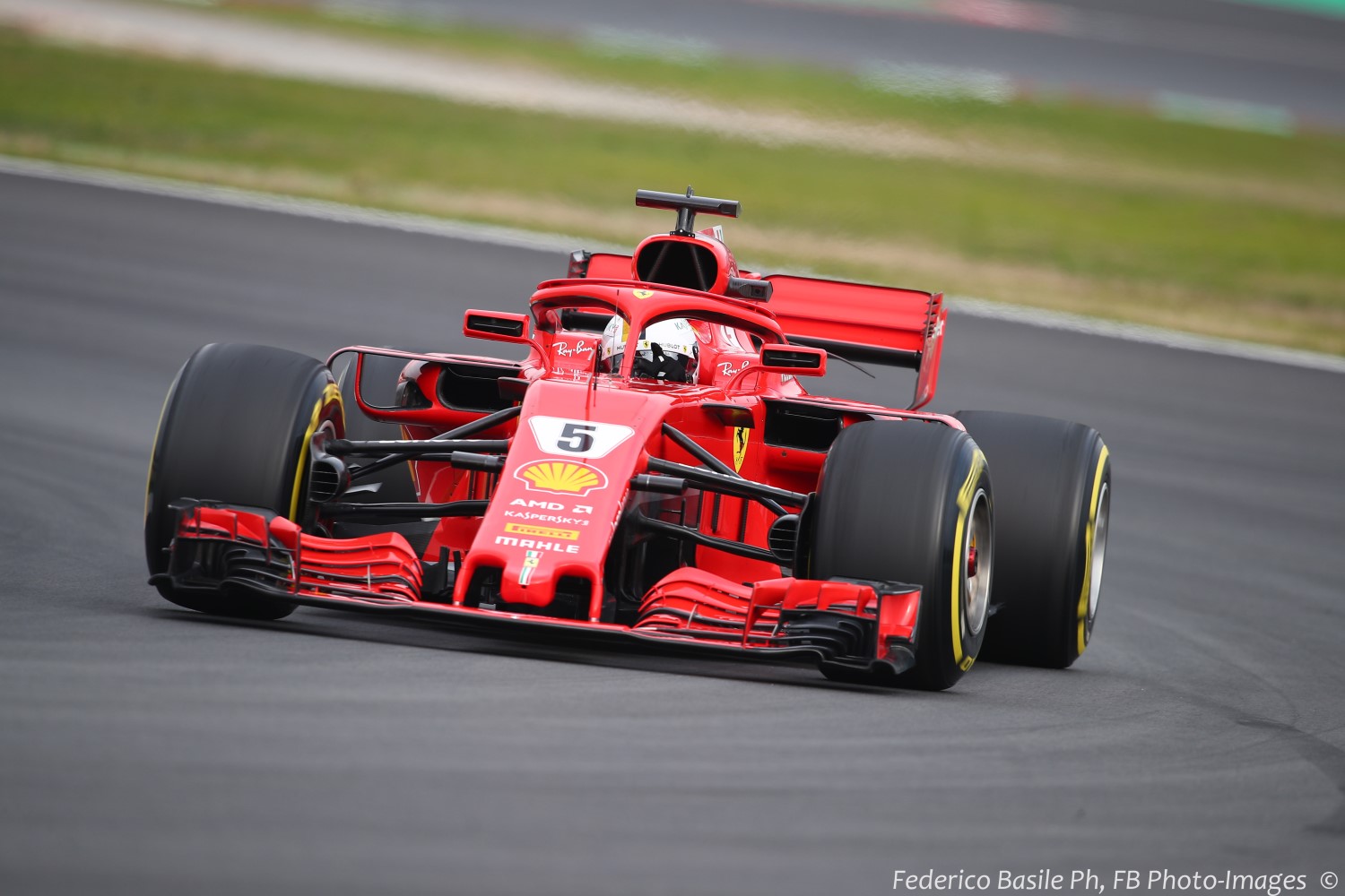 Vettel's Ferrari no match for the Mercedes