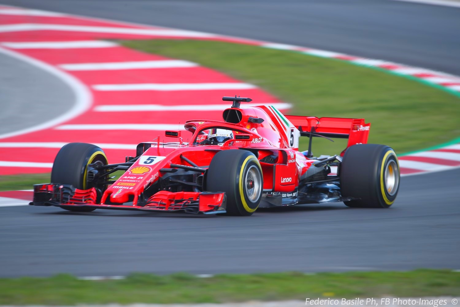 Vettel running hard